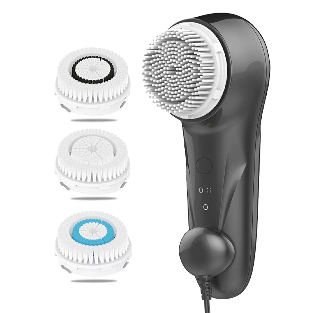 Sonic Vibrating Facial Cleansing Brush Face Skin SPA Deep Scrubber Skin Care for Cleaning Exfoliating Makeup Remover Beauty Tool