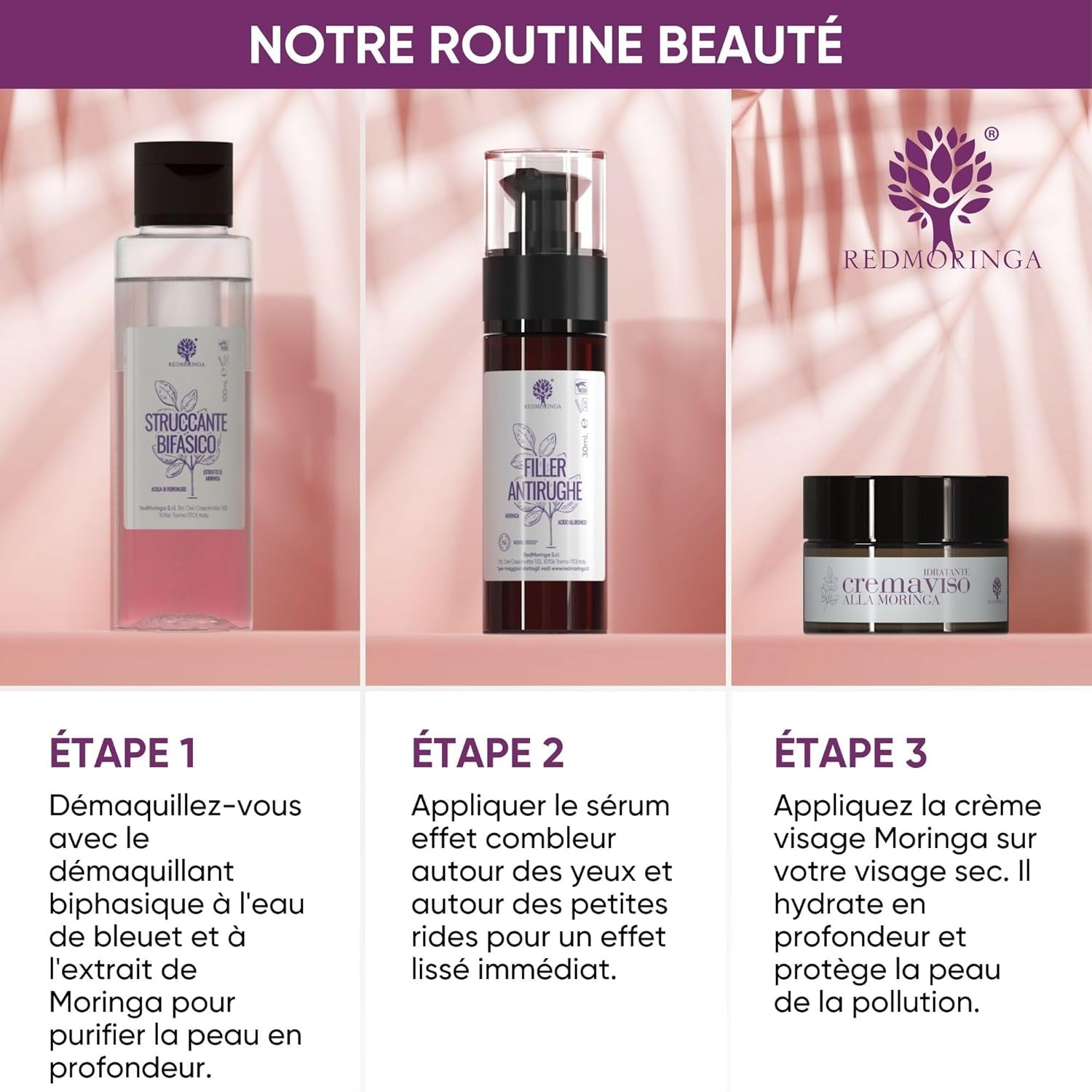 Crème Visage Anti-Rides Avec Acide Hyaluronique, Moringa Et Céramides Pour Femmes Et Hommes, Effet Anti-Âge Et Anti-Pollution Pour Peau Mixte - 99% Naturel - 50 Ml - Fabriqué En Italie