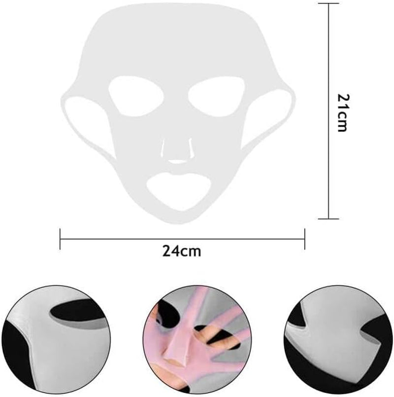 Masque Hydratant Au Silicone, Couverture De Masque En Silicone, Masque Facial En Silicone Réutilisable, Masque Hydratant Pour Le Visage, Empêche L'Évaporation, Outil De Beauté Pour Le Visage
