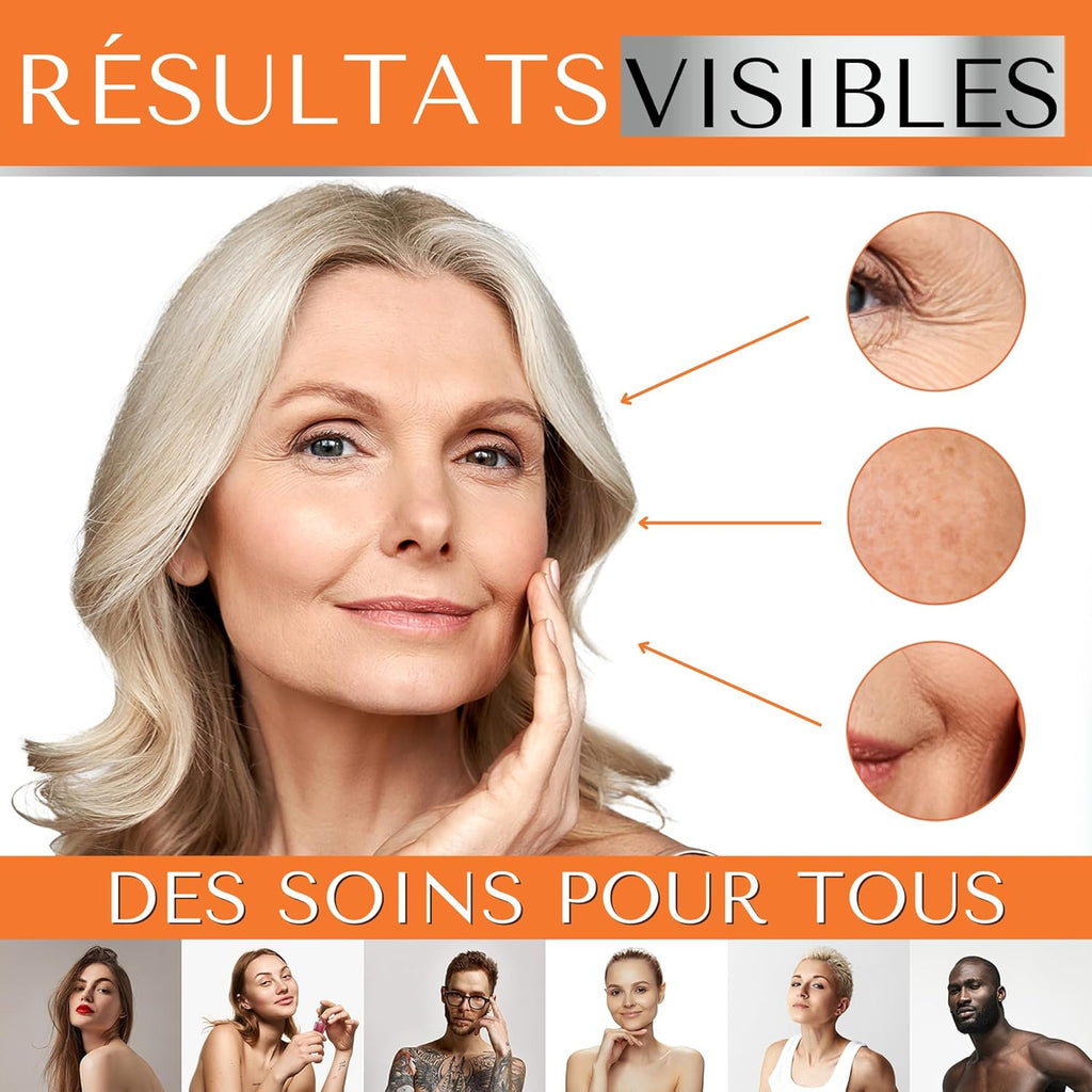 SERUM VISAGE VITAMINE C 20% Avec Acide Hyaluronique & Niacinamide – Dark Spot Correcting Glow Serum Hydratant – anti Ride, anti Taches Brunes – Soin Visage Femme Et Homme De