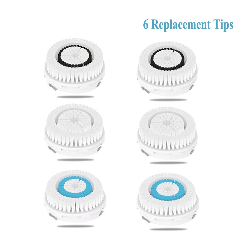 Sonic Vibrating Facial Cleansing Brush Face Skin SPA Deep Scrubber Skin Care for Cleaning Exfoliating Makeup Remover Beauty Tool