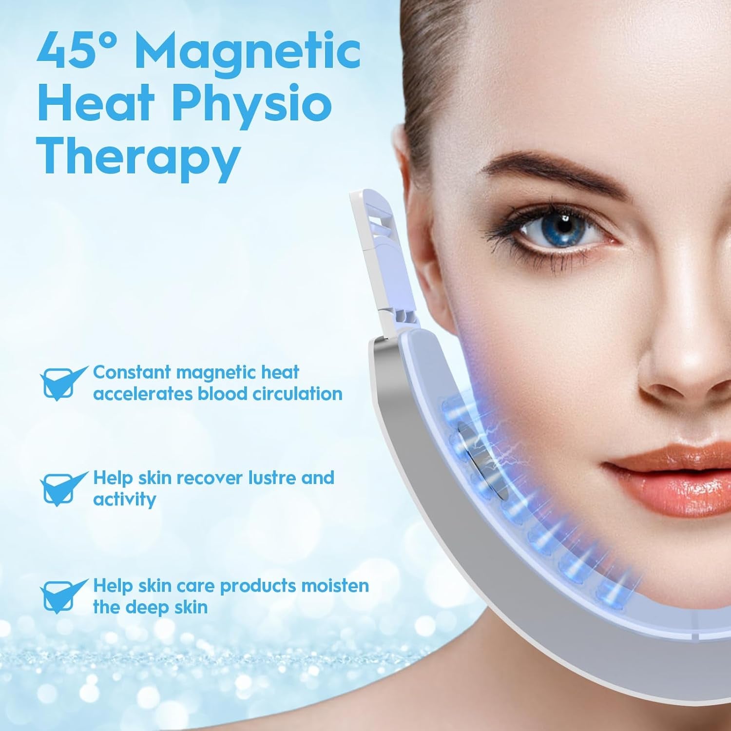 V-Face Shaping Massager Électrique, Appareil anti Rides Visage, Appareil Raffermissant Visage, Lifting Visage Massage, 6 Modes Double Appareil anti Rides Visage Avec Télécommande