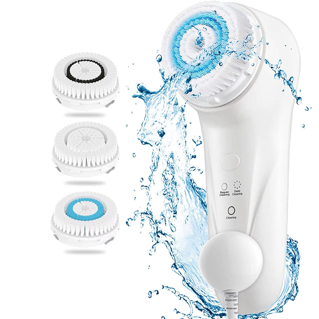Sonic Vibrating Facial Cleansing Brush Face Skin SPA Deep Scrubber Skin Care for Cleaning Exfoliating Makeup Remover Beauty Tool