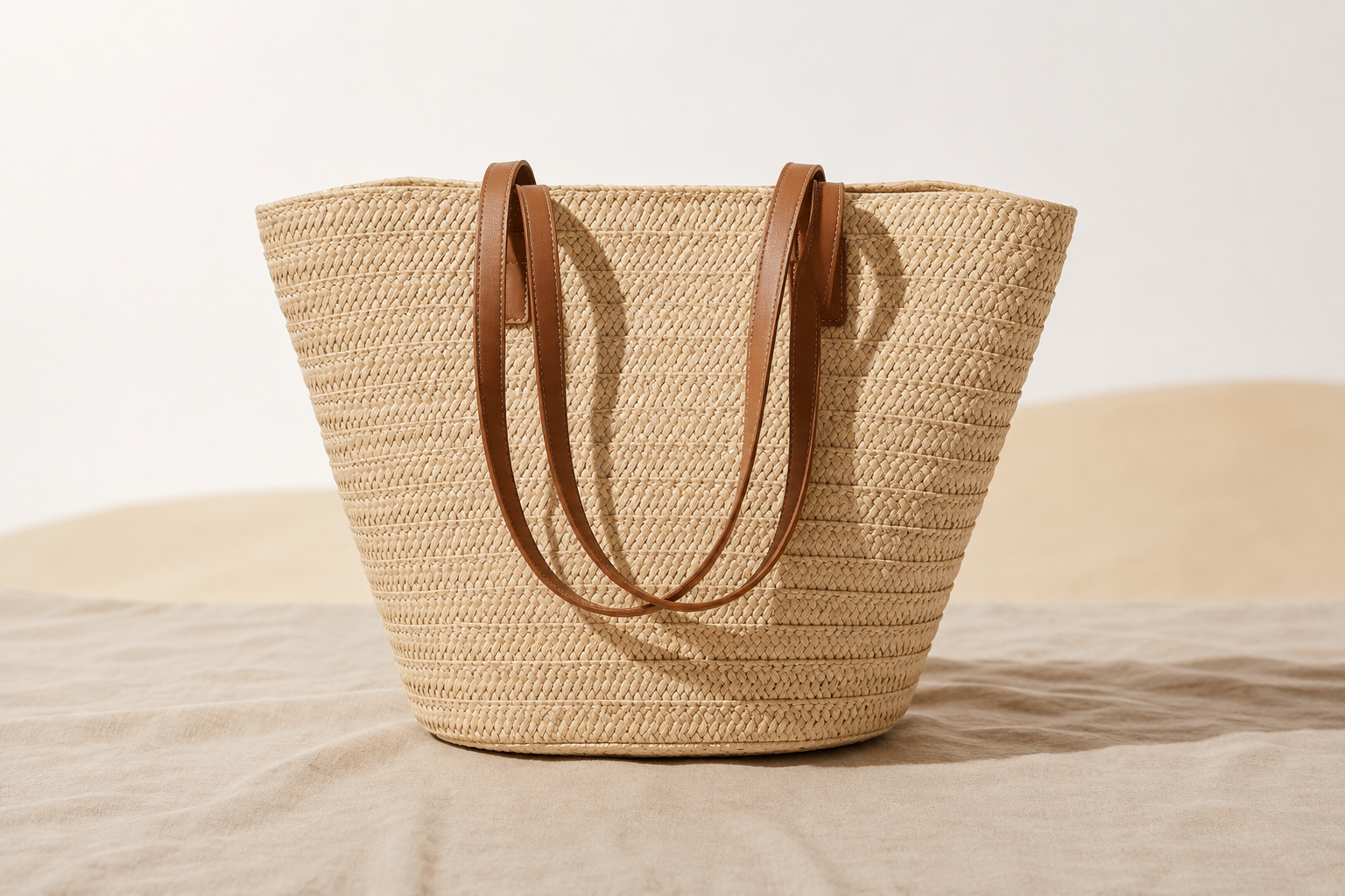 Sac de plage Nuvéra Riviera coloris Beige clair sur sable doré