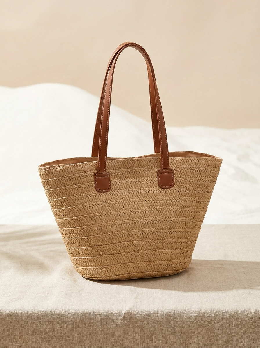 Sac de plage Nuvéra Riviera au bord de piscine avec paréo blanc